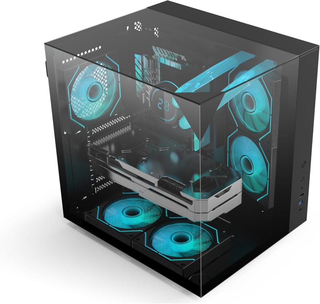 أفضل كيس بي سي قيمنق RGB من PC Dot Computer 7 كيس بي سي قيمنق RGB