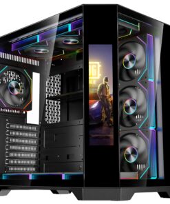 كيس ألعاب DOST 60 Plus RGB – شاشة LED مقاس 9 إنش – 7 مراوح RGB مع تحكم بالريموت