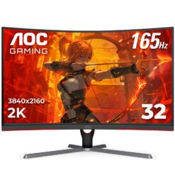 AOC 32INCH 2K Curved 165Hz 1ms Gaming Monitor