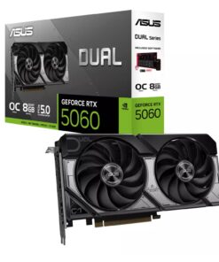 ارفع الفريمات وسيطر على كل لعبة مع كرت شاشة ASUS Dual GeForce RTX 5060 OC Edition 8GB