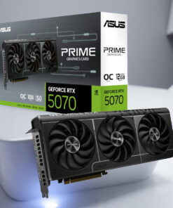 بطاقة ASUS PRIME RTX 5070 3X 12GB OC – أداء متوازن بقوة الجيل الجديد