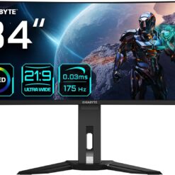 GIGABYTE MONITOR 34INCH OLED IPS 175Hz 2K 0.03Ms