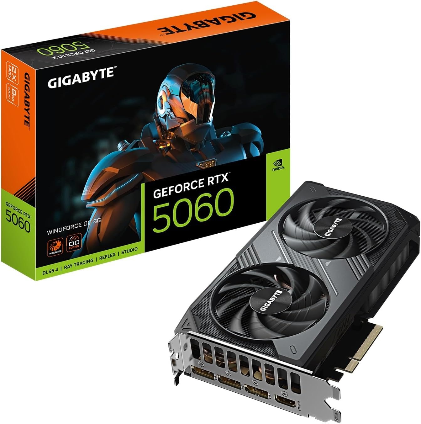 🔥 أداء ثابت بتبريد احترافي مع كرت شاشة GIGABYTE RTX 5060 WF 2X 8GB