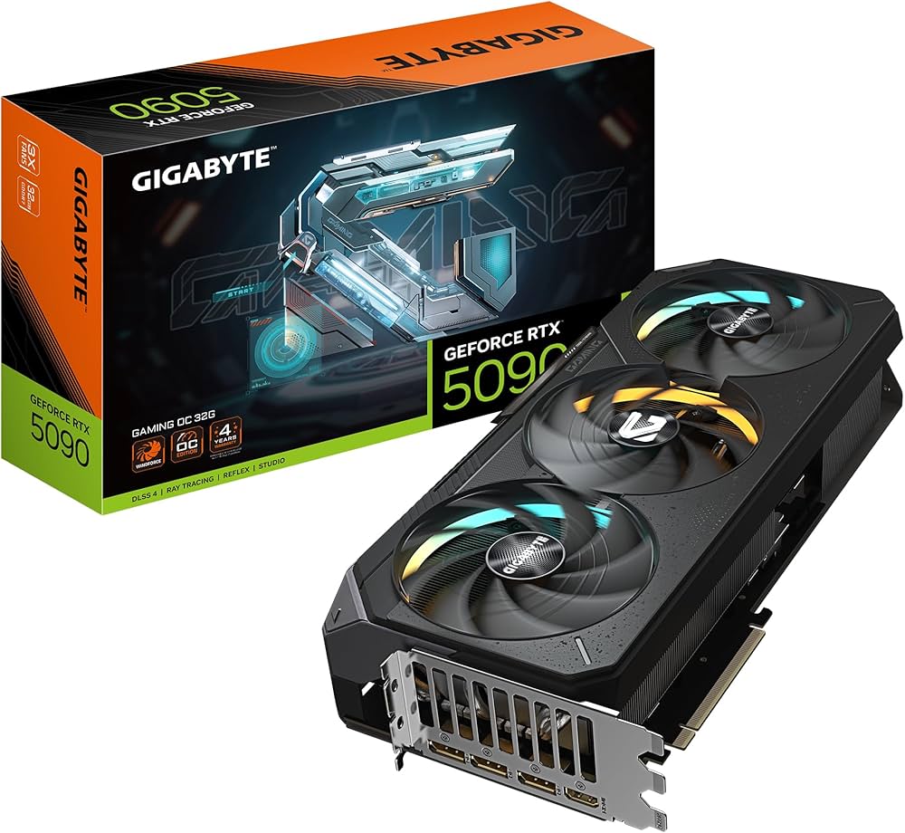 كرت شاشة GIGABYTE RTX 5090 GAMING OC 32GB – أداء احترافي لعشّاق القوة القصوى