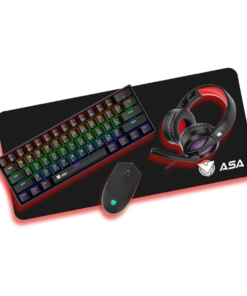 طقم الألعاب ASA KEYBOARD TOP LEVEL COMBO 4IN1