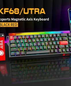 كيبورد ASA KEYBOARD KF68 MAGNETIC BLACK RED