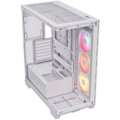 كيس الكمبيوتر CORSAIR 3500X Tempered Glass White