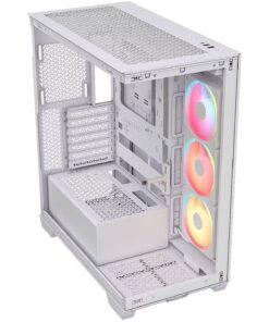 كيس الكمبيوتر CORSAIR 3500X Tempered Glass White