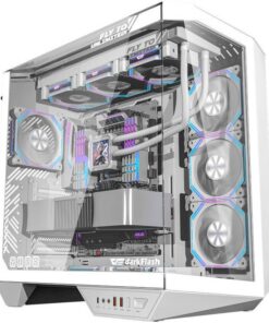 كيس الكمبيوتر DARKFLASH DY470 4FAN White
