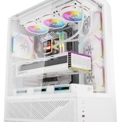 كيس الكمبيوتر DARKFLASH DY460 4FAN White
