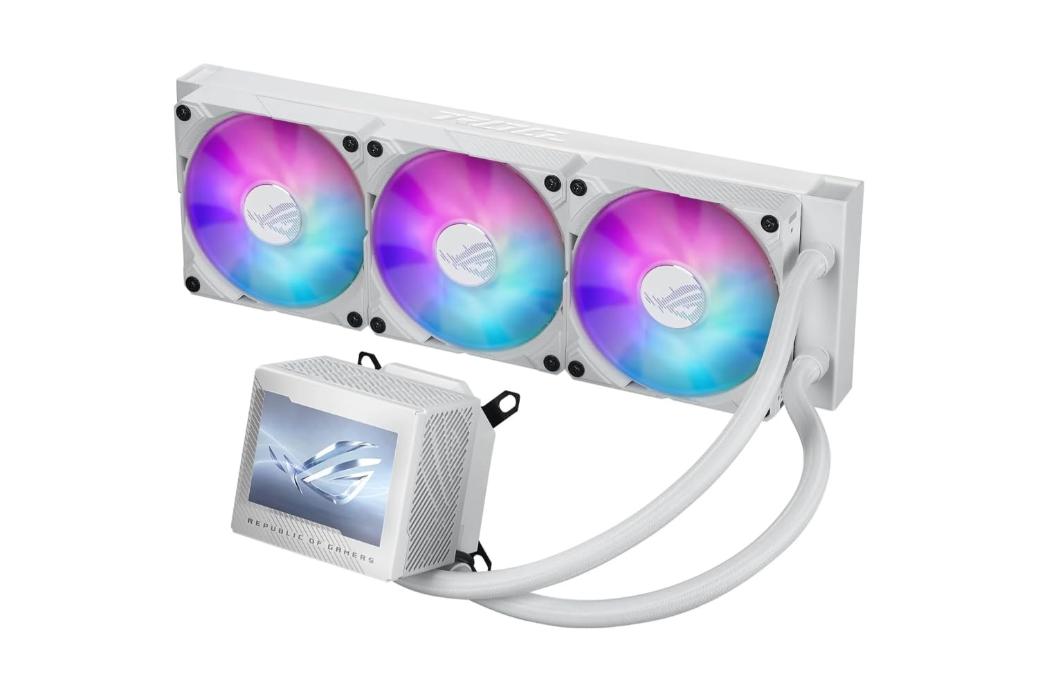 مبرد المائي ASUS ROG Ryujin III 360 RGB Wh Edition 2 مبرد المائي ASUS ROG Ryujin III 360 RGB Wh Edition