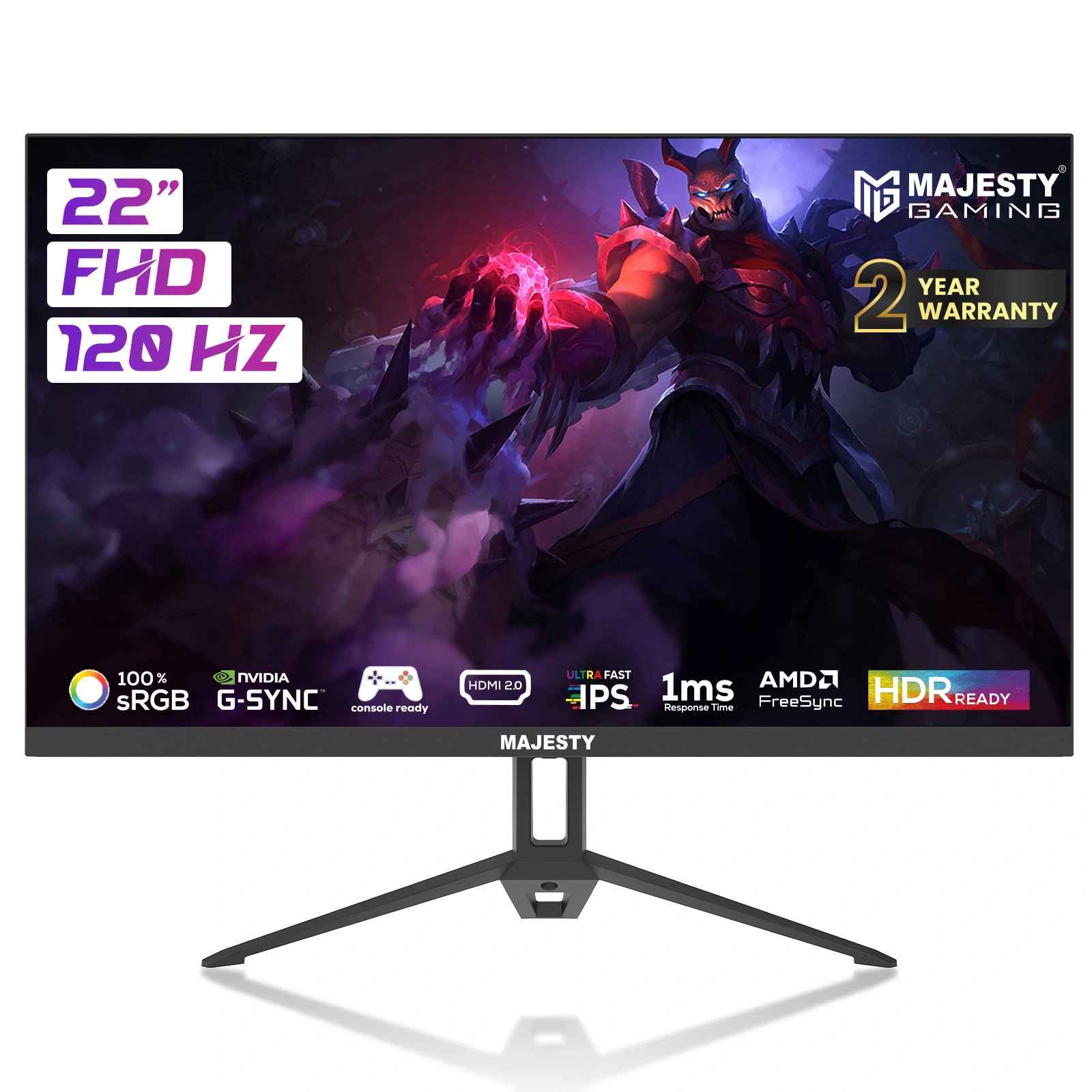 شاشة ألعاب ماجيستي 22 بوصة FHD IPS 120Hz 1ms HDR – تجربة ألعاب سلسة وألوان احترافية 3 شاشة ألعاب ماجيستي 22 بوصة FHD IPS 120Hz 1ms HDR